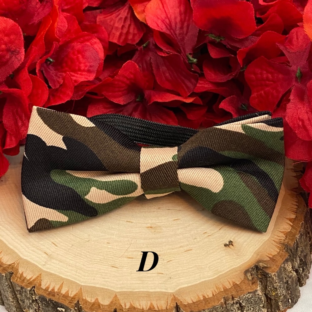 Boys Camouflage Bow Tie - Picture 12 of 13